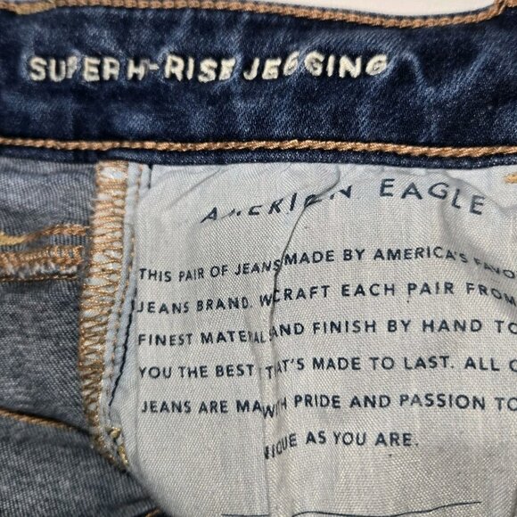 American Eagle Jeans Super Hi-Rise Jegging Next Level Stretch Women's Size 2 - Picture 6 of 13